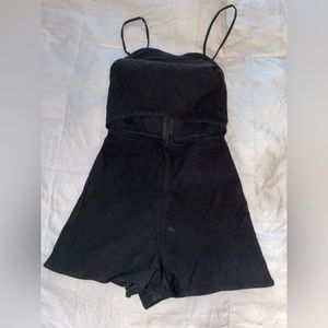 Black Romper with Cut-out, XS